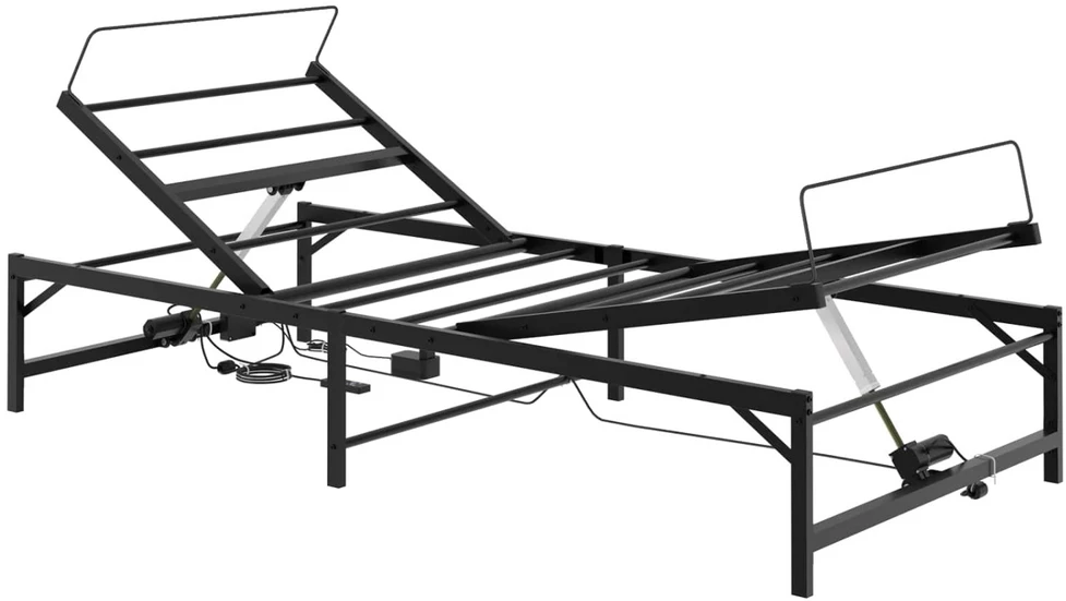 Lova Elektrinis reguliuojamas lovos rėmas Juoda 90 x 200 cm Plienas