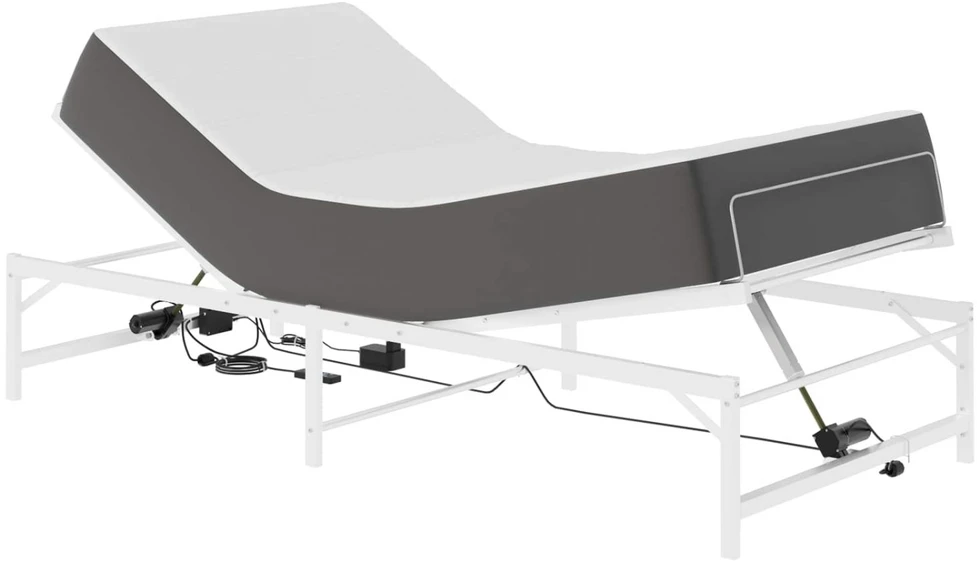 Lova Elektrinis reguliuojamas lovos rėmas Balta 90 x 190 cm Plienas