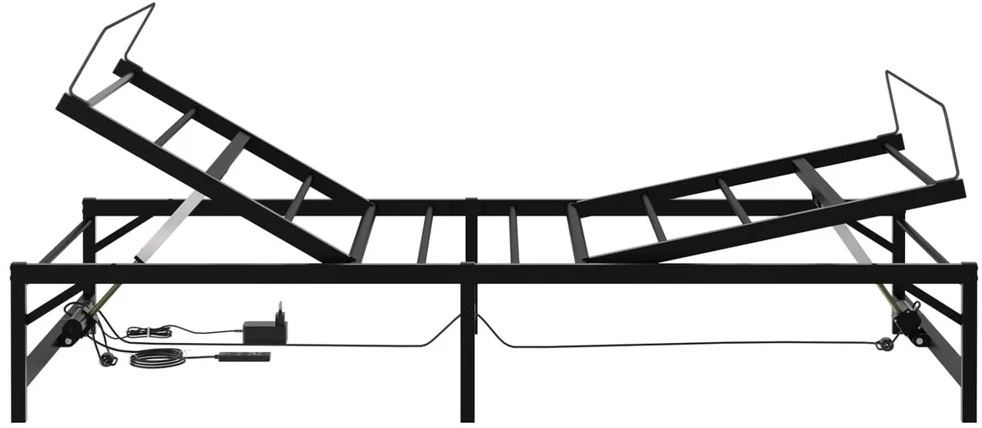 Lova Elektrinis reguliuojamas lovos rėmas Juoda 80 x 200 cm Plienas