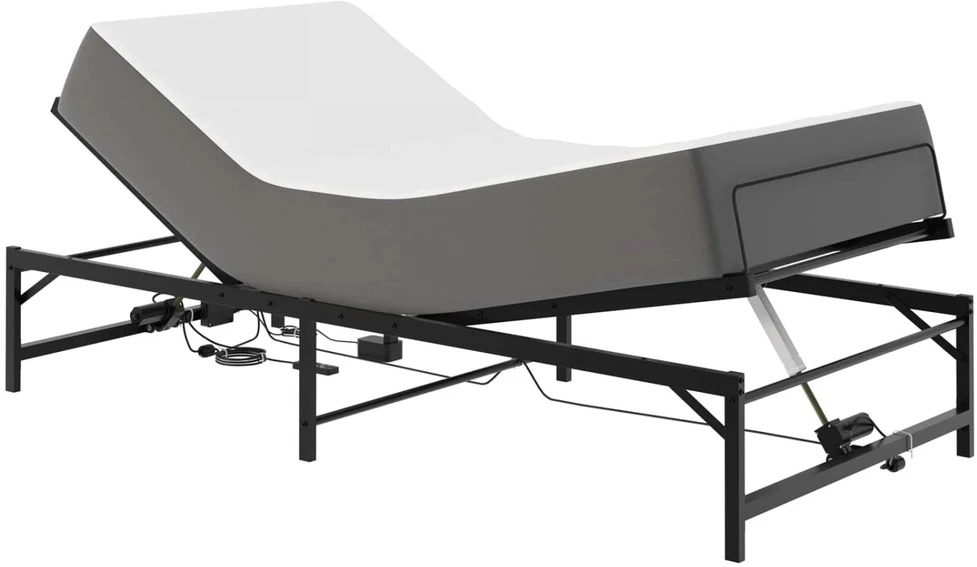 Lova Elektrinis reguliuojamas lovos rėmas Juoda 90 x 200 cm Plienas