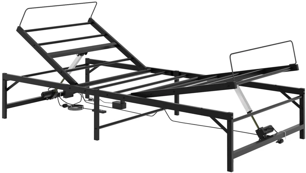 Lova Elektrinis reguliuojamas lovos rėmas Juoda 80 x 200 cm Plienas