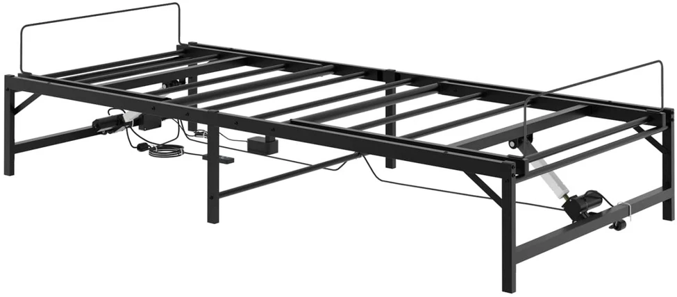 Lova Elektrinis reguliuojamas lovos rėmas Juoda 100 x 190 cm Plienas