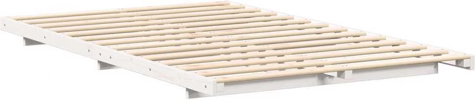 Lovos rėmas Balta 140 x 190 cm Kietos pušies mediena