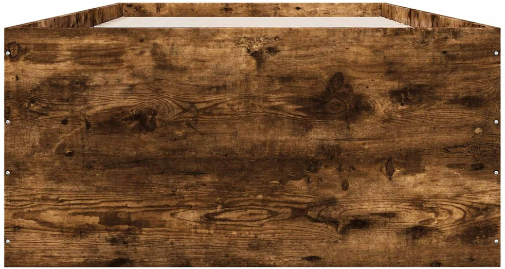 Lova Grindų lovos rėmas Dūminio ąžuolo 80 x 200 cm Apdirbta mediena