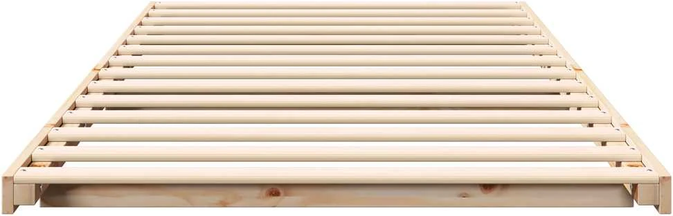 Lova Lovos rėmas Ruda 100 x 200 cm Kietos pušies mediena