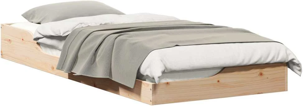 Lova Lovos rėmas Ruda 100 x 210 cm Kietos pušies mediena