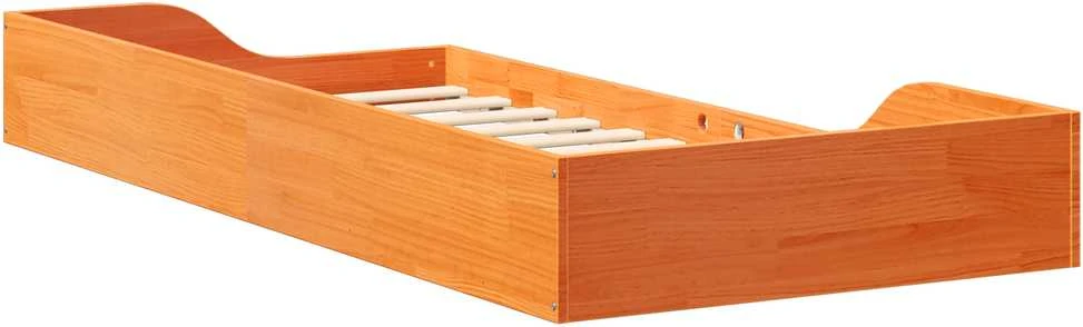 Lova Lovos rėmas Vaško ruda 80 x 200 cm Kietos pušies mediena