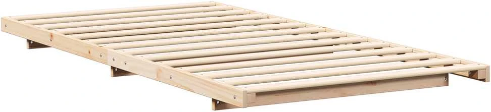 Lova Lovos rėmas Ruda 90 x 210 cm Kietos pušies mediena