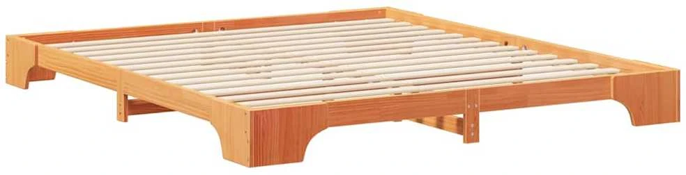 Lova Lovos rėmas Ruda 200 x 220 cm Kietos pušies mediena