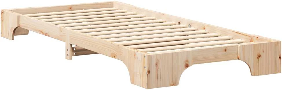 Lova Lovos rėmas Ruda 80 x 210 cm Kietos pušies mediena