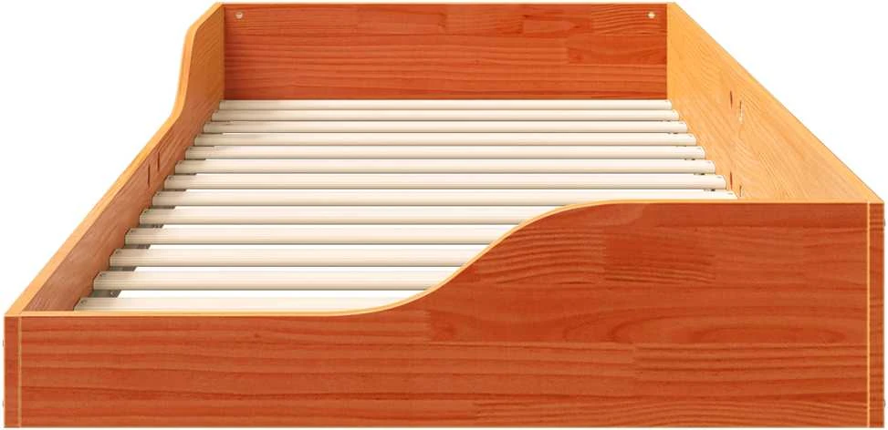 Lova Lovos rėmas Vaško ruda 80 x 220 cm Kietos pušies mediena