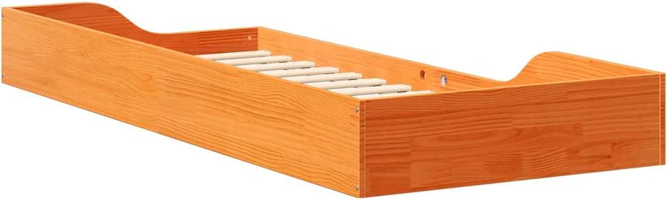 Lova Lovos rėmas Vaško ruda 80 x 220 cm Kietos pušies mediena