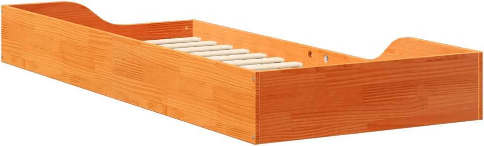Lova Lovos rėmas Vaško ruda 80 x 210 cm Kietos pušies mediena
