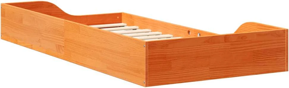 Lova Lovos rėmas Vaško ruda 90 x 190 cm Kietos pušies mediena