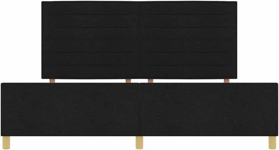 Lovos rėmas su galvūgalio Juoda 200 x 200 cm audinys