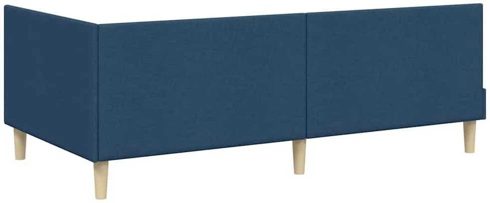 Lova Kampinė lovos konstrukcija su galvūgalio Mėlyna 90 cm x 200 cm