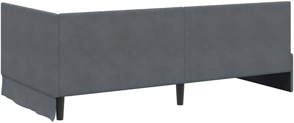 Lova Kampinė lovos konstrukcija Tamsiai pilka 100 cm x 200 cm