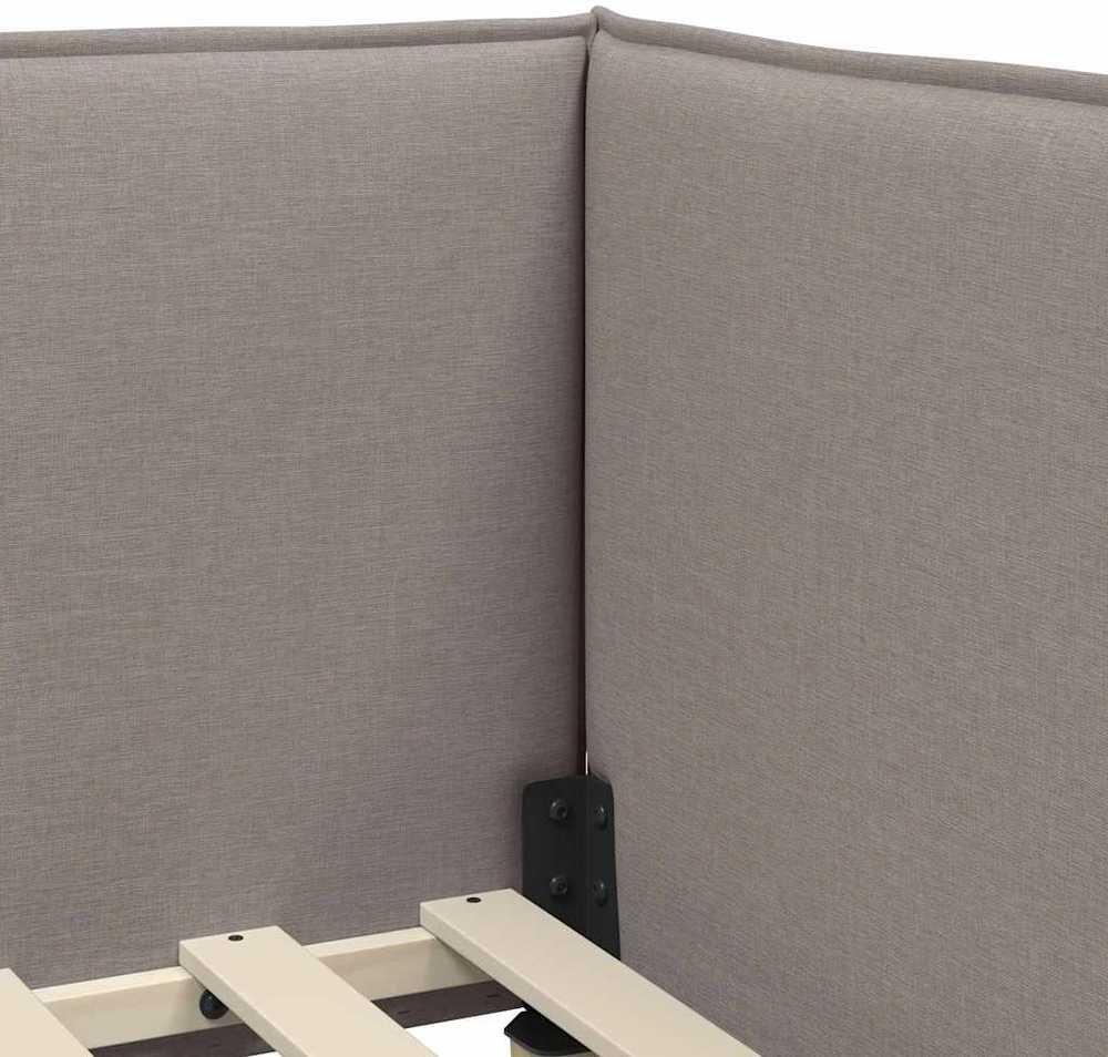 Lova Kampinė lovos konstrukcija Tortora 90 x 200 cm audinys