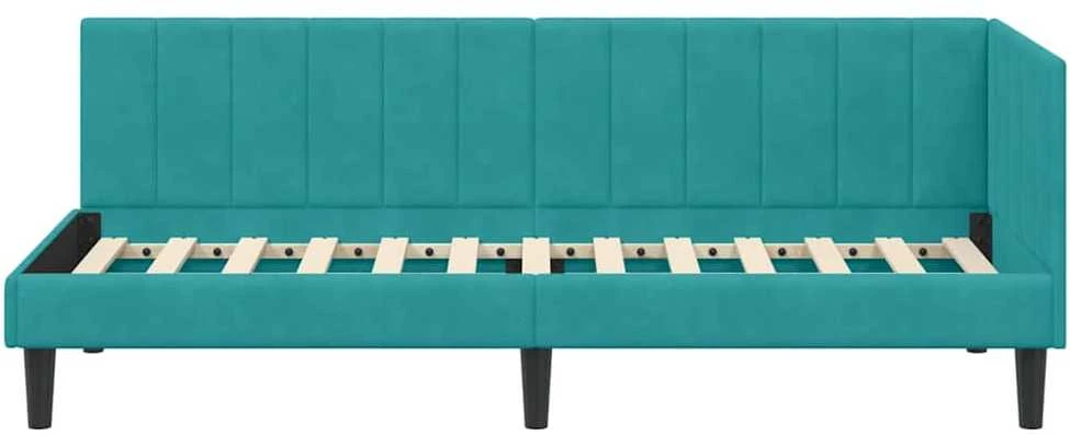 Lova Kampinė lovos konstrukcija Turkio 80 cm x 200 cm Aksomas