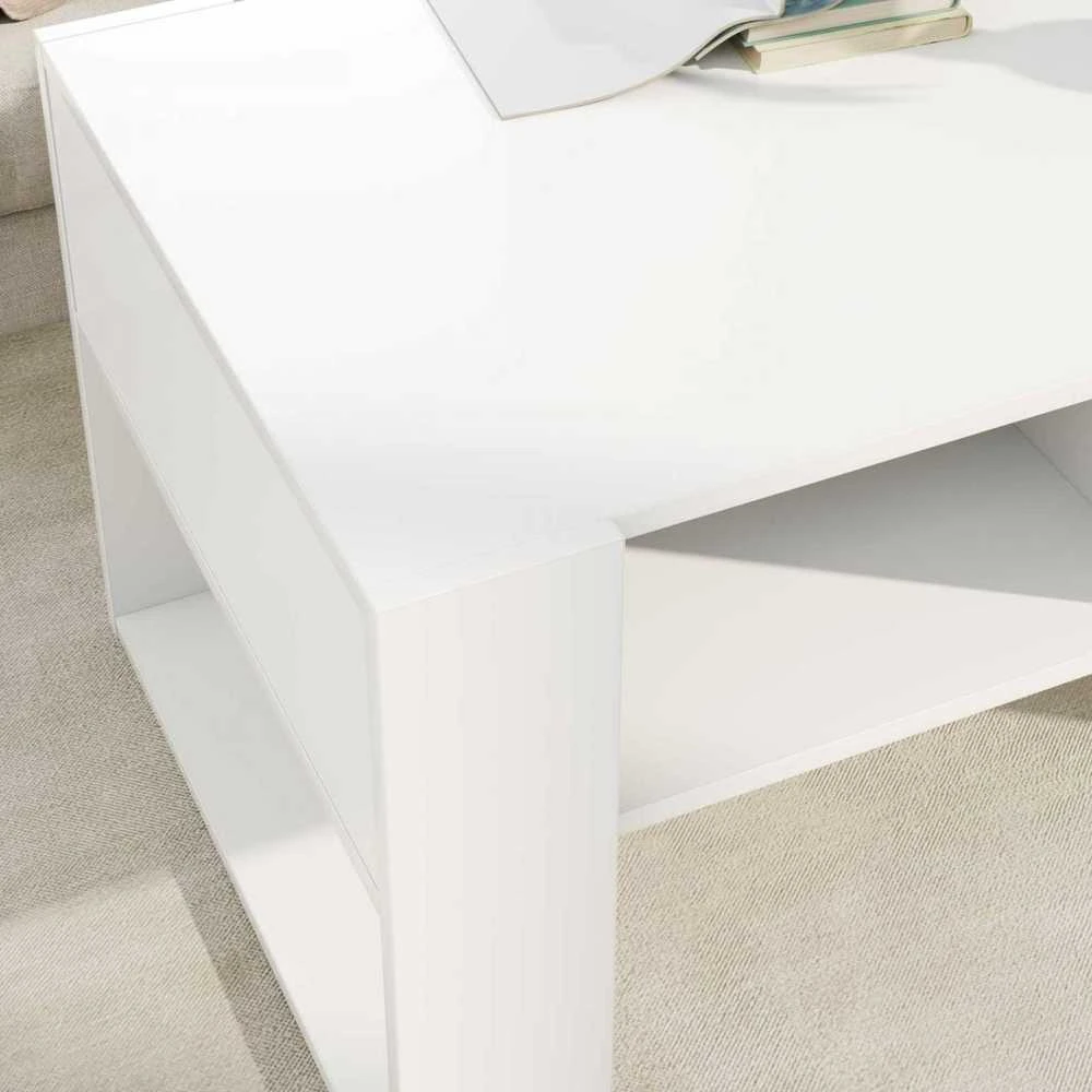 Lova Kavos staliukas Balta 92 x 53 x 45 cm Apdirbta mediena