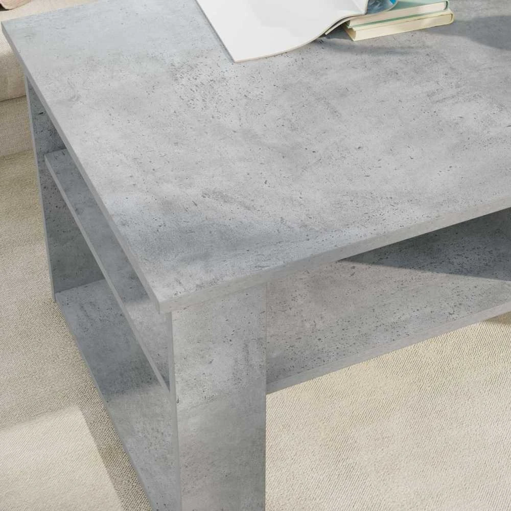 Lova Kavos staliukas Betono pilka 96 x 54 x 44 cm Apdirbta mediena