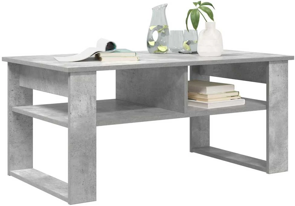 Lova Kavos staliukas Betono pilka 96 x 54 x 44 cm Apdirbta mediena