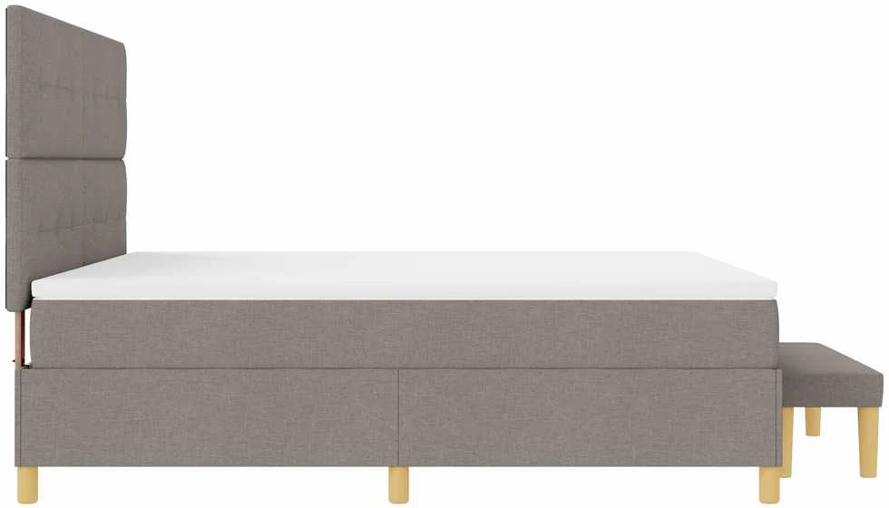 Kiemas lova su galvūgalio Tortora 200 x 180 cm audinys