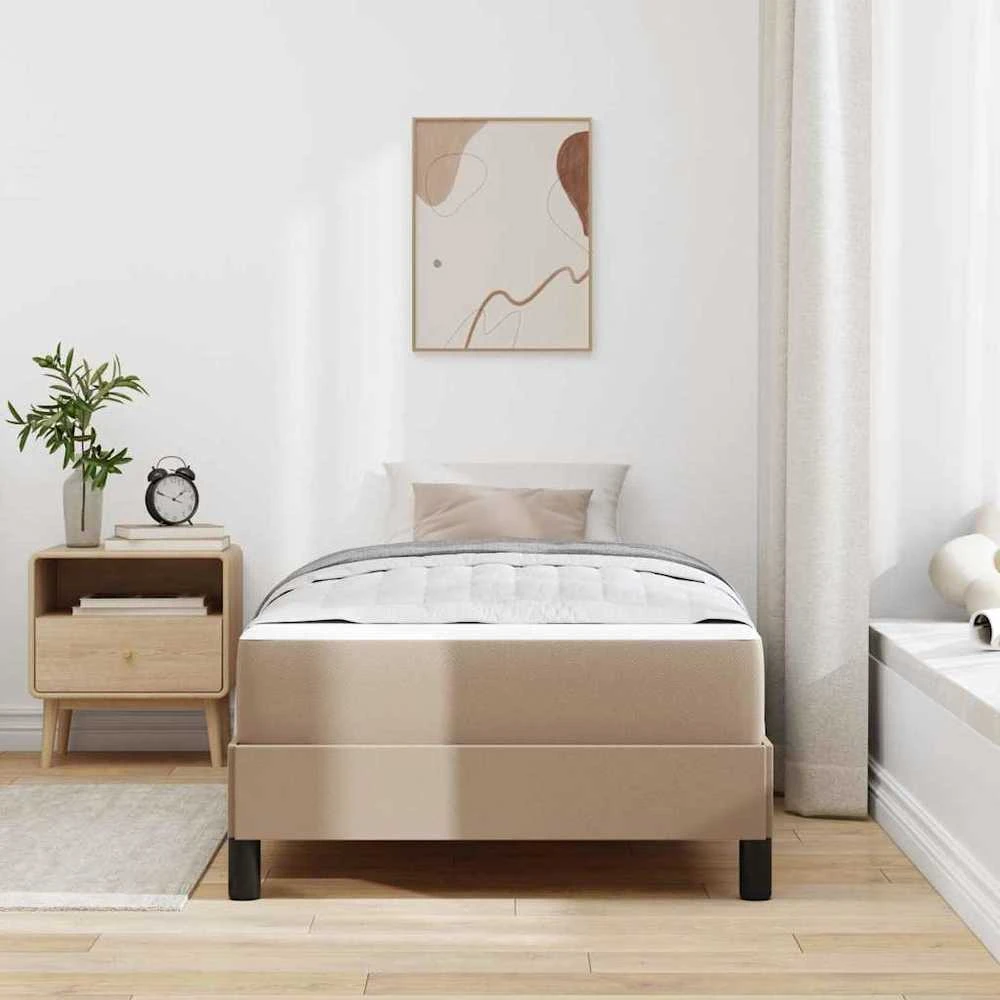 Lova Lovos rėmas su čiužiniu Kapučino 100 x 200 cm audinys
