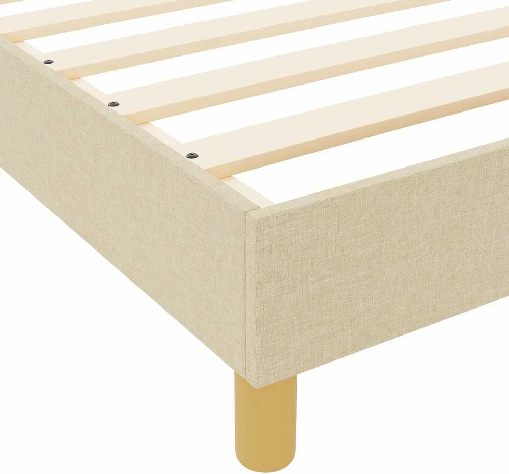 Lovos rėmas su galvūgalio Kreminė 200 x 200 cm audinys