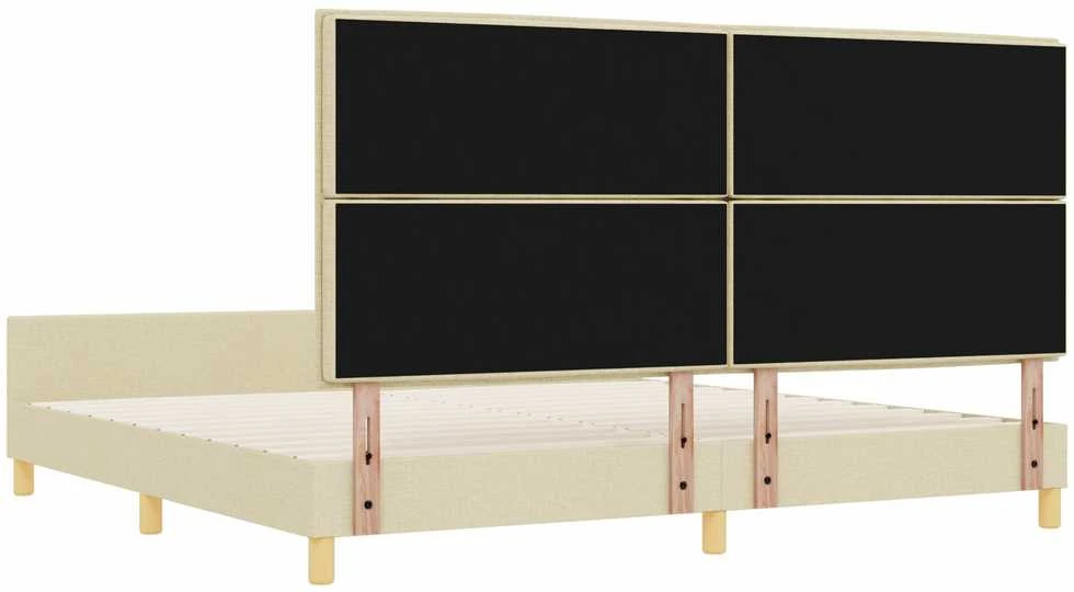Lovos rėmas su galvūgalio Kreminė 200 x 200 cm audinys