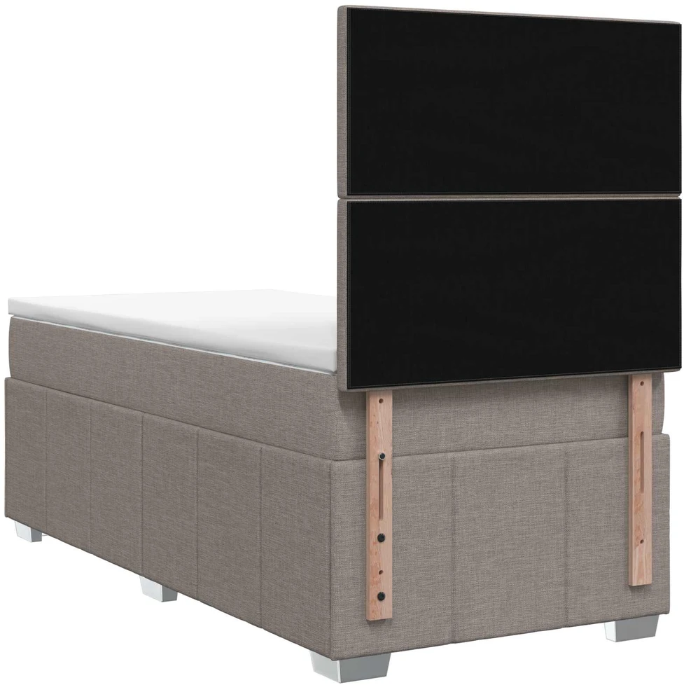 Lova LED lovos čiužinys su LED apšvietimu Taupe 90 x 200 cm Audinys