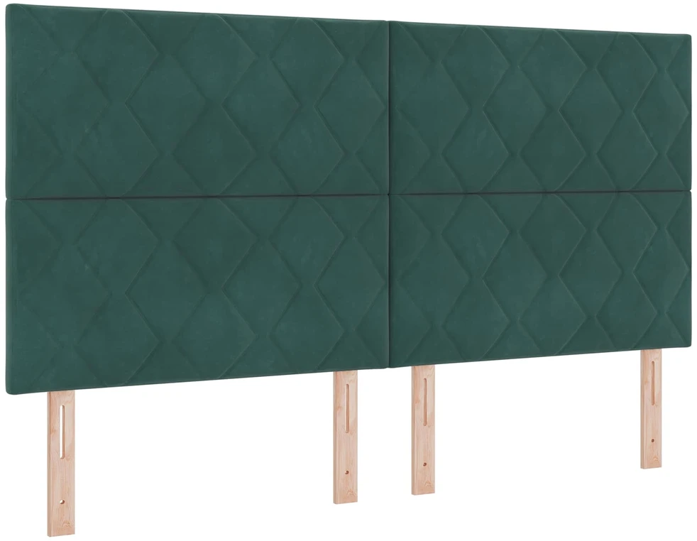 Lova LED lovos čiužinys su LED apšvietimu Tamsiai žalia 180 x 200 cm