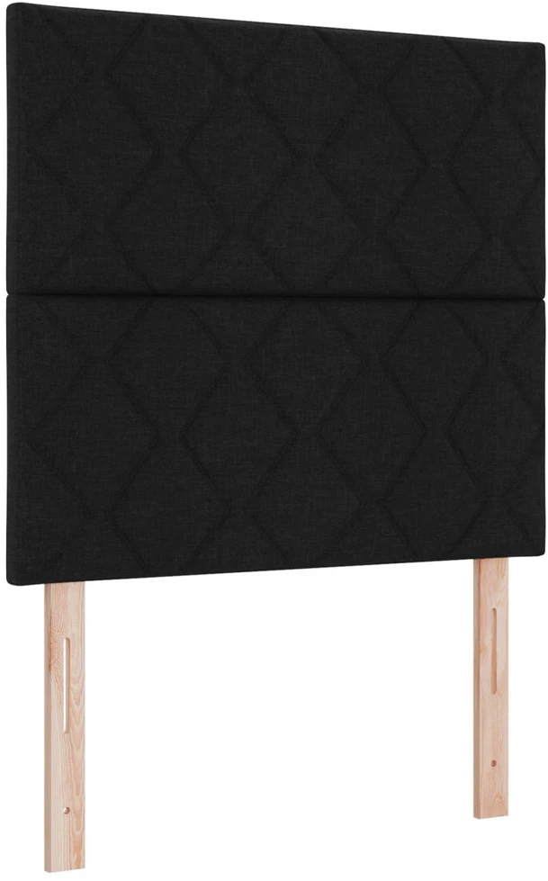 Lova LED lovos čiužinys su LED apšvietimu Juoda 100 x 200 cm Audinys