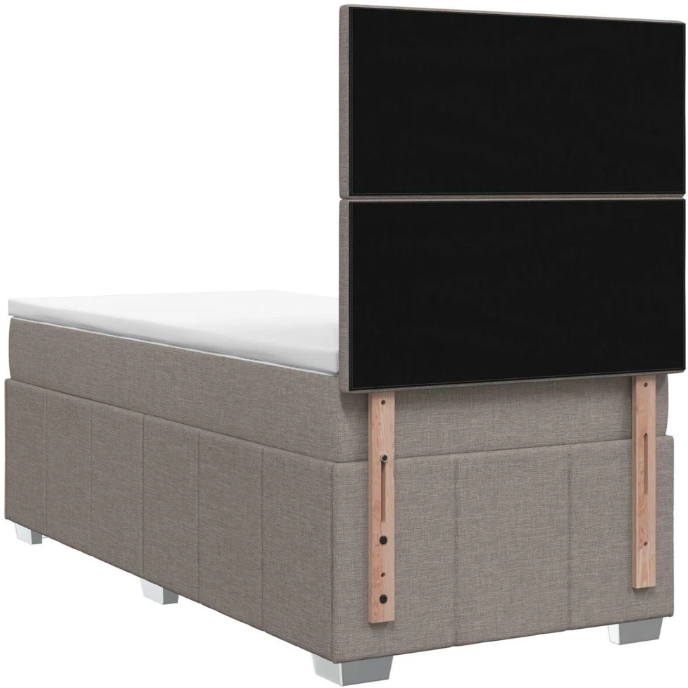 Lova LED lovos čiužinys su LED apšvietimu Taupe 100 x 200 cm Audinys