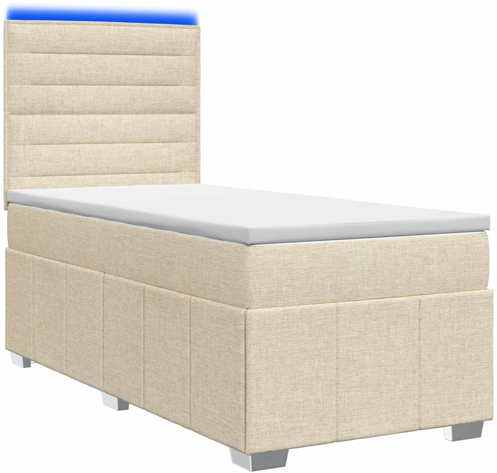 Lova LED lovos čiužinys su LED apšvietimu Kreminė 90 x 200 cm