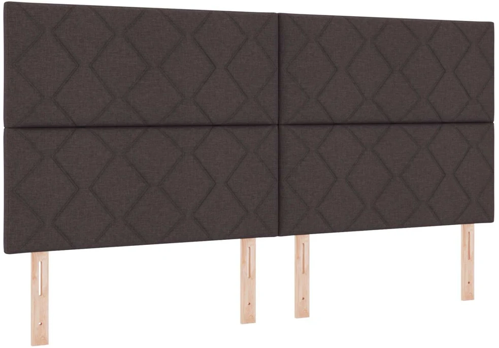 Lova LED lovos čiužinys su LED apšvietimu Tamsiai rudas 200 x 200 cm