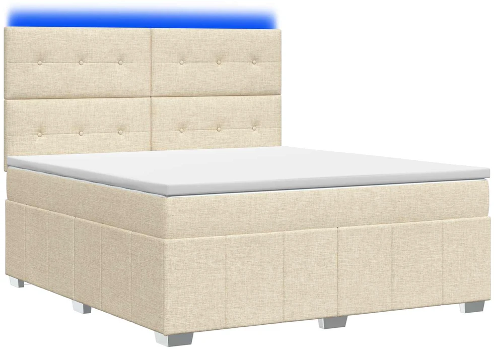 Lova LED lovos čiužinys su LED apšvietimu Kreminė 140 x 200 cm