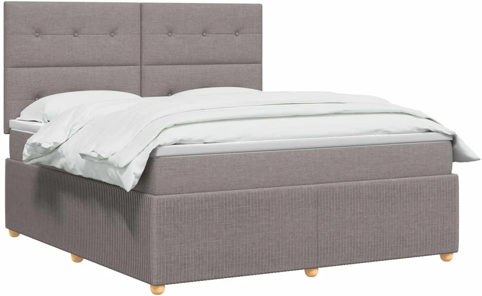 Lova LED lovos čiužinys su LED apšvietimu Taupe 180 x 200 cm Audinys