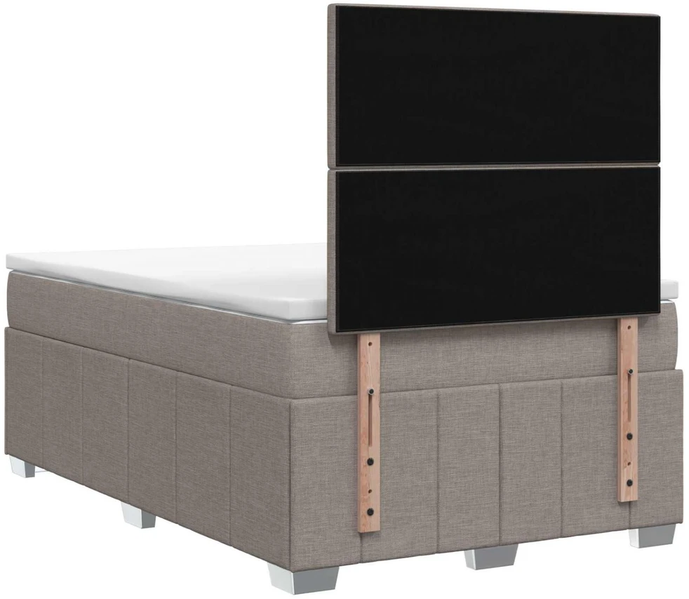 Lova LED lovos čiužinys su LED apšvietimu Taupe 120 x 200 cm Audinys