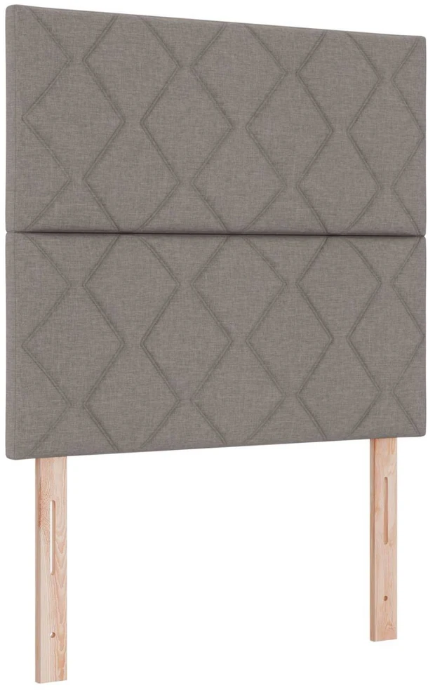 Lova LED lovos čiužinys su LED apšvietimu Taupe 100 x 200 cm Audinys