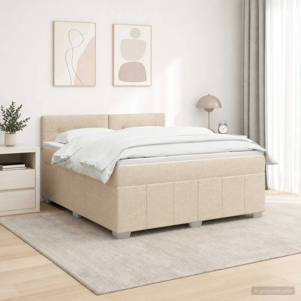 Lova LED lovos čiužinys su LED apšvietimu Kreminė 140 x 200 cm