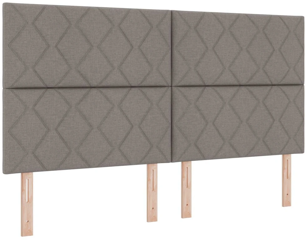 Lova LED lovos čiužinys su LED apšvietimu Taupe 180 x 200 cm Audinys