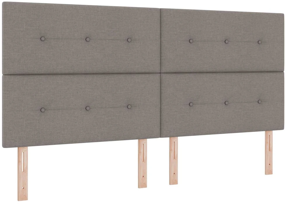 Lova LED lovos čiužinys su LED apšvietimu Taupe 200 x 200 cm Audinys