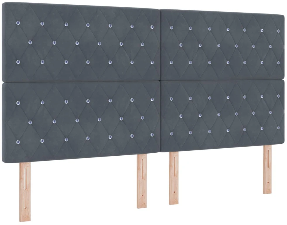 Lova LED lovos čiužinys su LED apšvietimu Tamsiai pilka 180 x 200 cm
