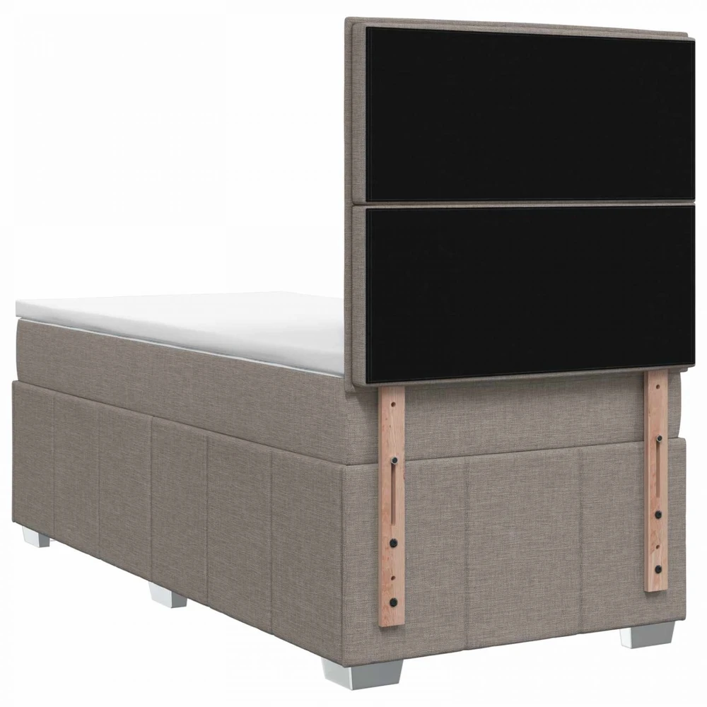 Lova LED lovos čiužinys su LED apšvietimu Taupe 90 x 200 cm Audinys