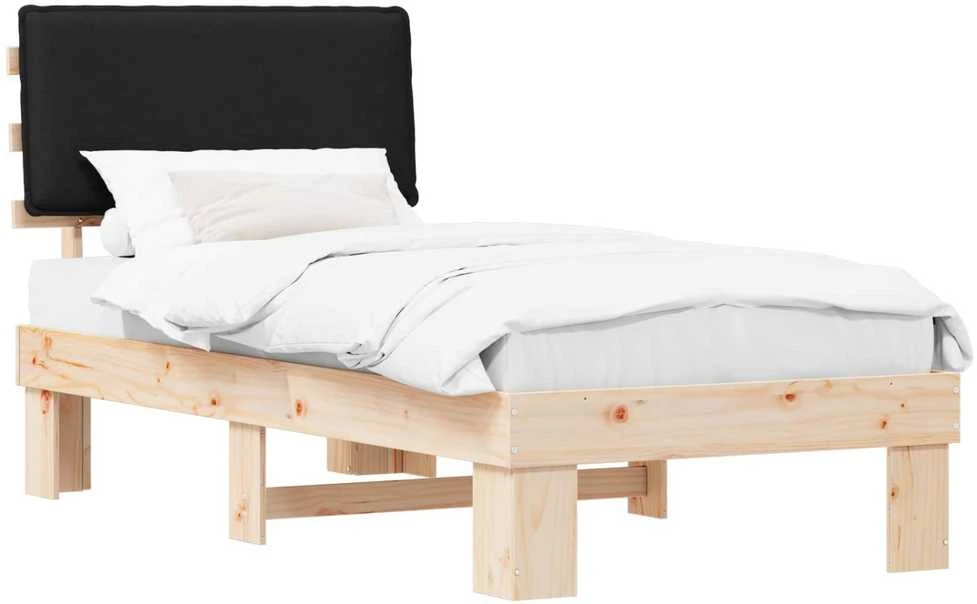 Lova Lovo rėmas su apmuštu galvūgaliu Juoda 90 x 200 cm