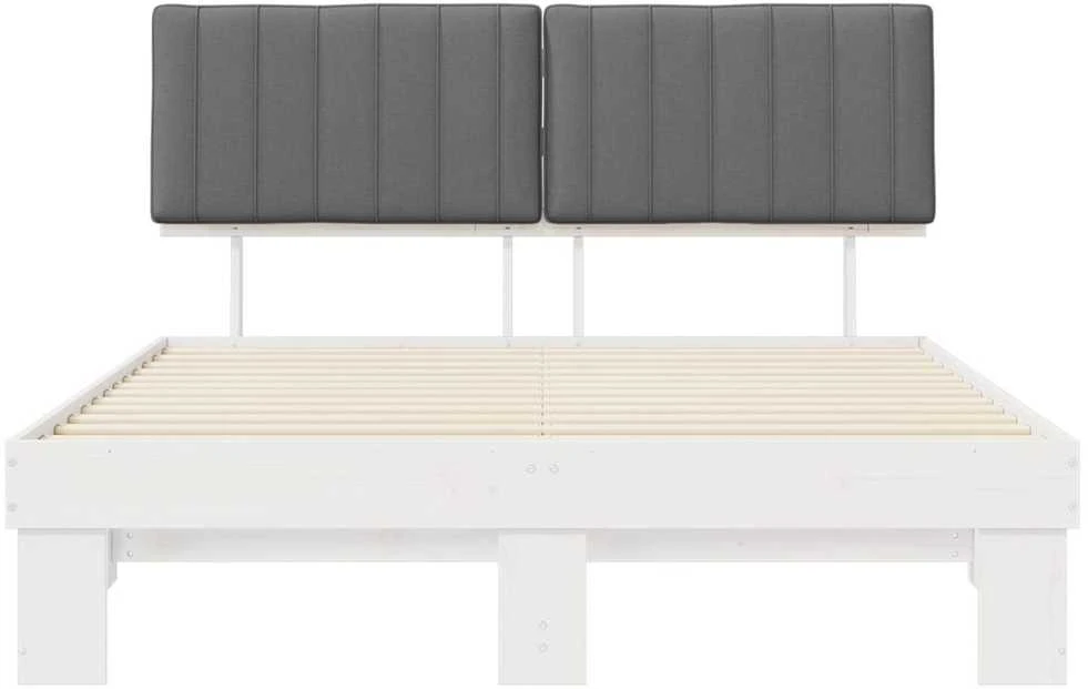 Lovo rėmas su apmuštu galvūgaliu Šviesiai pilka 150 x 200 cm