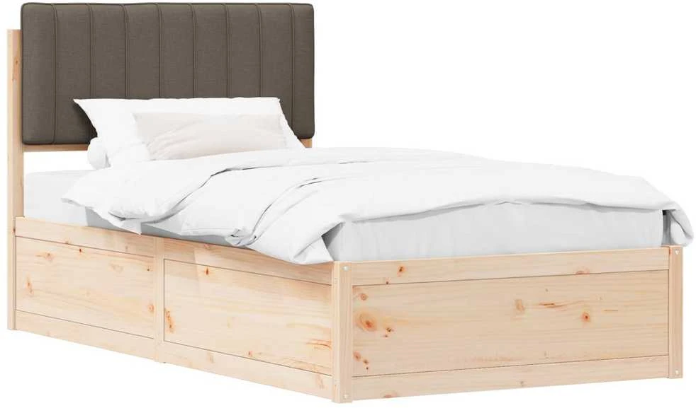 Lova Lovo rėmas su apmuštu galvūgaliu Taupe 100 x 200 cm