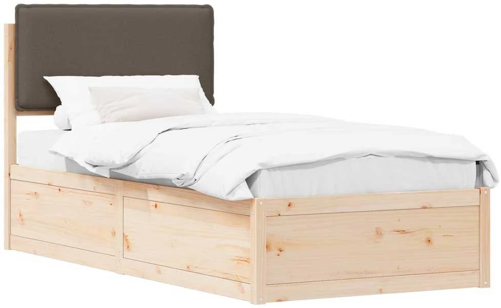 Lova Lovo rėmas su apmuštu galvūgaliu Taupe 80 x 200 cm