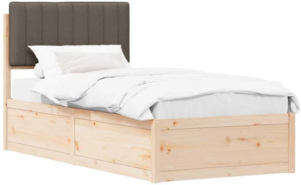 Lova Lovo rėmas su apmuštu galvūgaliu Taupe 90 x 200 cm